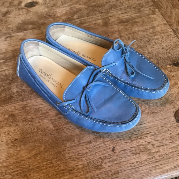 Sky Blue Soft Leather Italian Loafer 